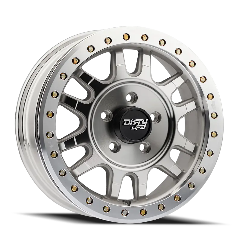Dirty Life Canyon Pro Beadlock Wheel – 15X7 Inches, 5X114.3 Bolt Pattern, 38Mm Offset, 77Mm Hub Bore, Machined Finish 1