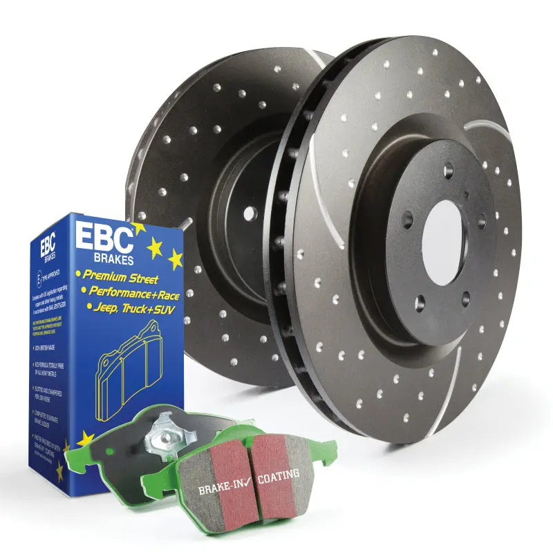 Ebc S10 Brake Kit: Greenstuff Performance Pads + Gd Series Rotors 1