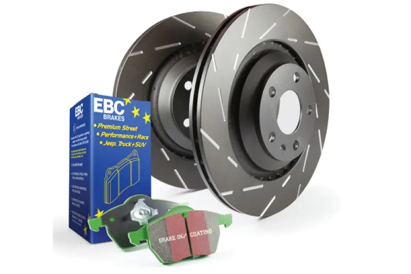 Ebc S2 Greenstuff Brake Pad And Usr Drilled & Slotted Rotor Kit – Balanced Street & Track Performance 1