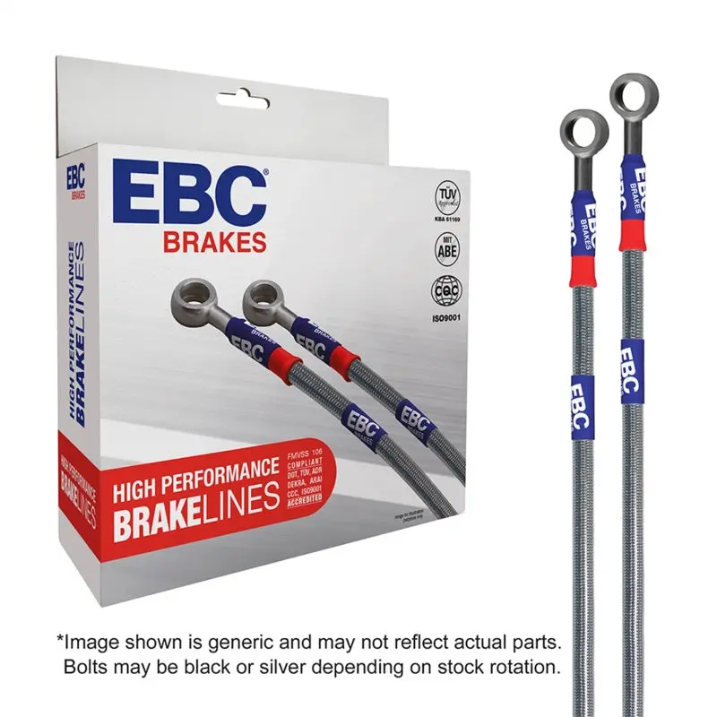 Ebc Stainless Steel Brake Line Kit For 2008–2013 Chevrolet Silverado 1500 (2Wd) – Includes Rear Drum Lines, Excludes 2-Inch Extensions 1