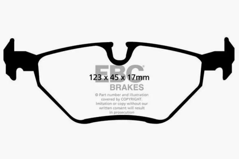 Ebc Ultimax2 Rear Brake Pads For 1999–2002 Bmw Z3 2.5L 1