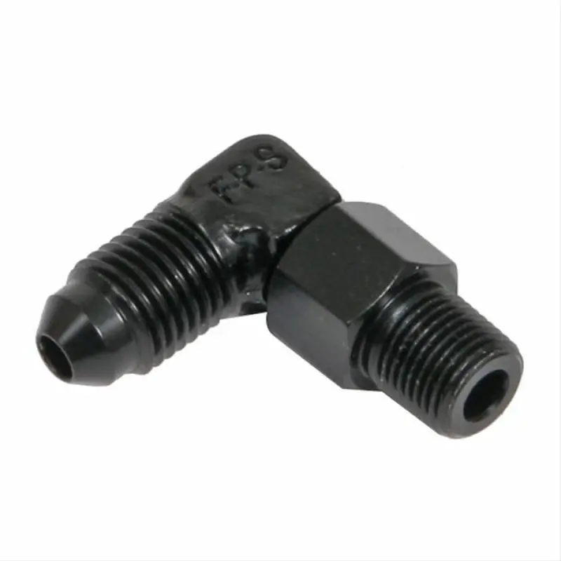 Fragola -6An To 3/8" Npt 90° Swivel Fitting – Black Anodized 1