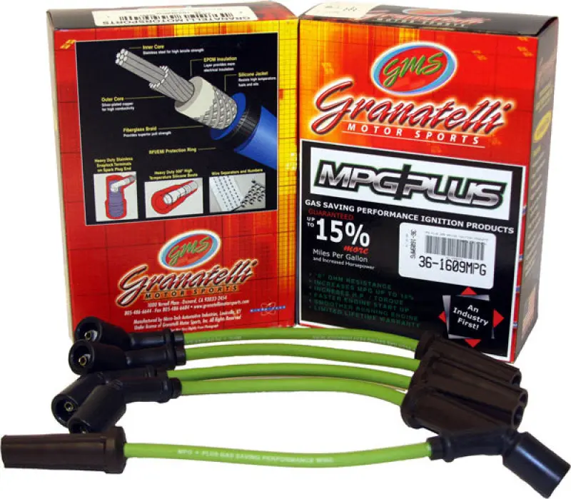 Granatelli Mpg Plus Ignition Wire Set For 2003–2005 Dodge Neon 2.4L 4-Cylinder 1