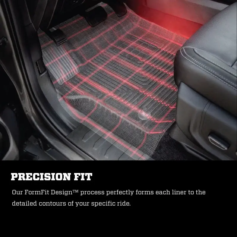 Husky Liners X-Act Floor Mats For 2022 Toyota Tundra Double Cab – Front & Second Row, Black 2
