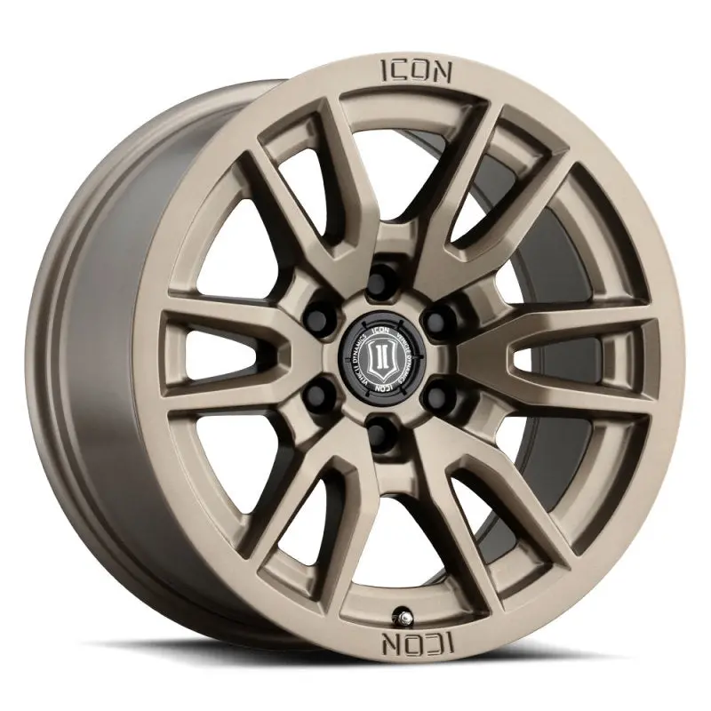 Icon Vector 6 Forged Aluminum Wheel – 17X8.5", 6X120, Zero Offset, 4.75" Backspace, 67Mm Bore, Bronze Finish 1