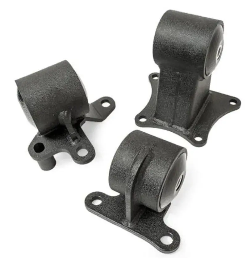 Innovative 90-93 Accord F-Series Black Steel Mounts 75A Bushings 1