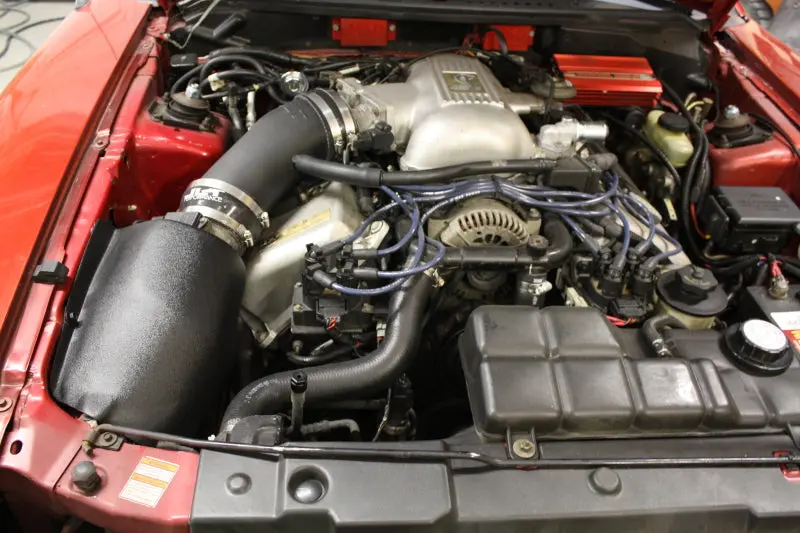 Jlt Ram Air Intake Kit For 1996–1998 Ford Mustang Svt Cobra – Black Textured, Includes Red Filter 1