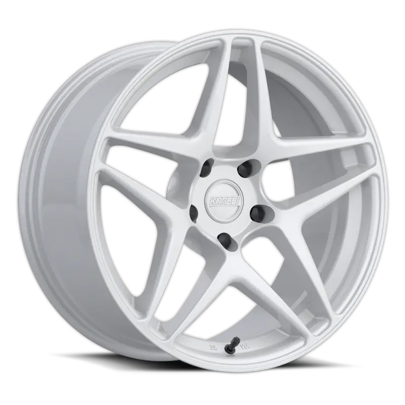 Kansei K15W Astro Gloss White Alloy Wheel: 19×9.5", 5×114.3, +22Mm Offset, 73.1Mm Center Bore 1