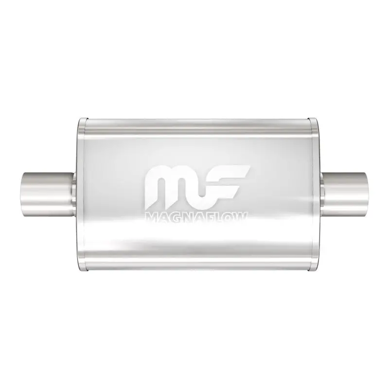 Magnaflow Stainless Steel Performance Muffler – 14" X 4" X 9" Dual-Exit, Center-In/Center-Out 2