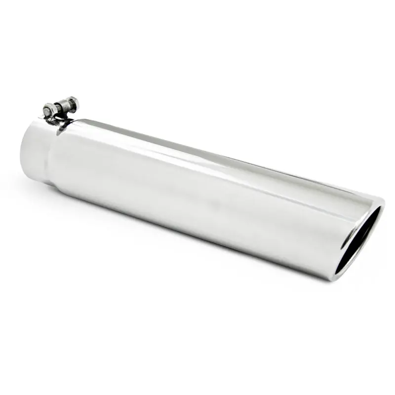 Mbrp Universal 3.5" Od Exhaust Tip – 3" Inlet, 16" Angled Rolled End, Clampless T304 Stainless 1