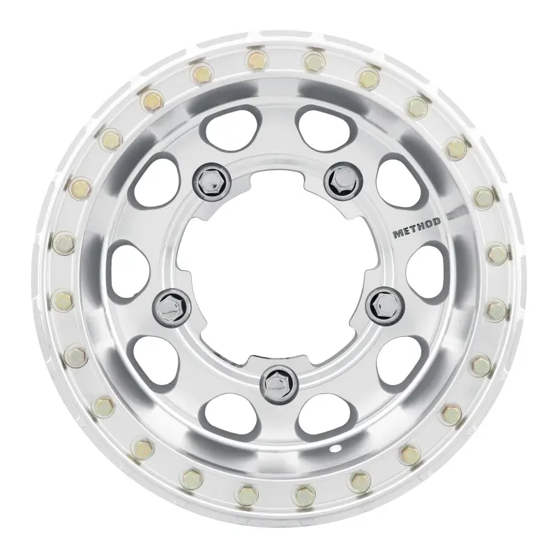Method Mr103 Buggy Beadlock 17X6.5 -38Mm Offset 5X205 160Mm Cb Raw Machined W/Bh-H24125 Wheel 1