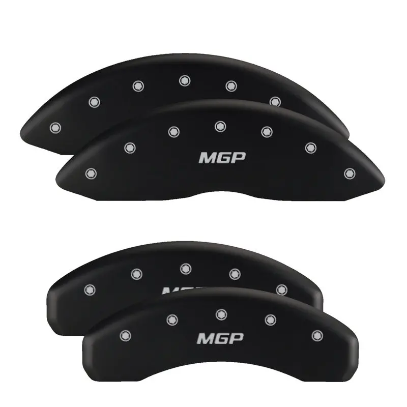 Mgp Engraved 4-Piston Caliper Covers – Front & Rear Set For Dodge Vehicles (Black Finish, No Stripes) 1