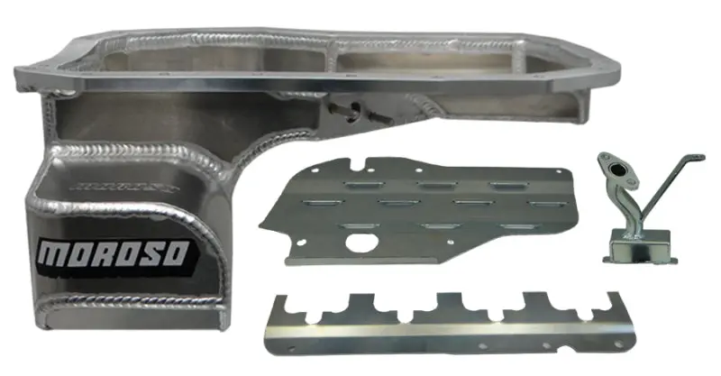 Moroso Road Race Oil Pan – Aluminum, 6.5-Quart, Baffled Wet Sump For Mitsubishi Evo 7/8/9 (W/ Lower Intercooler Pipe) 1