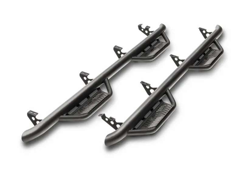N-Fab Podium Lg Step Bars For 2009–2014 Ford F-150/Raptor/Supercrew – Textured Black, 3" Width 1