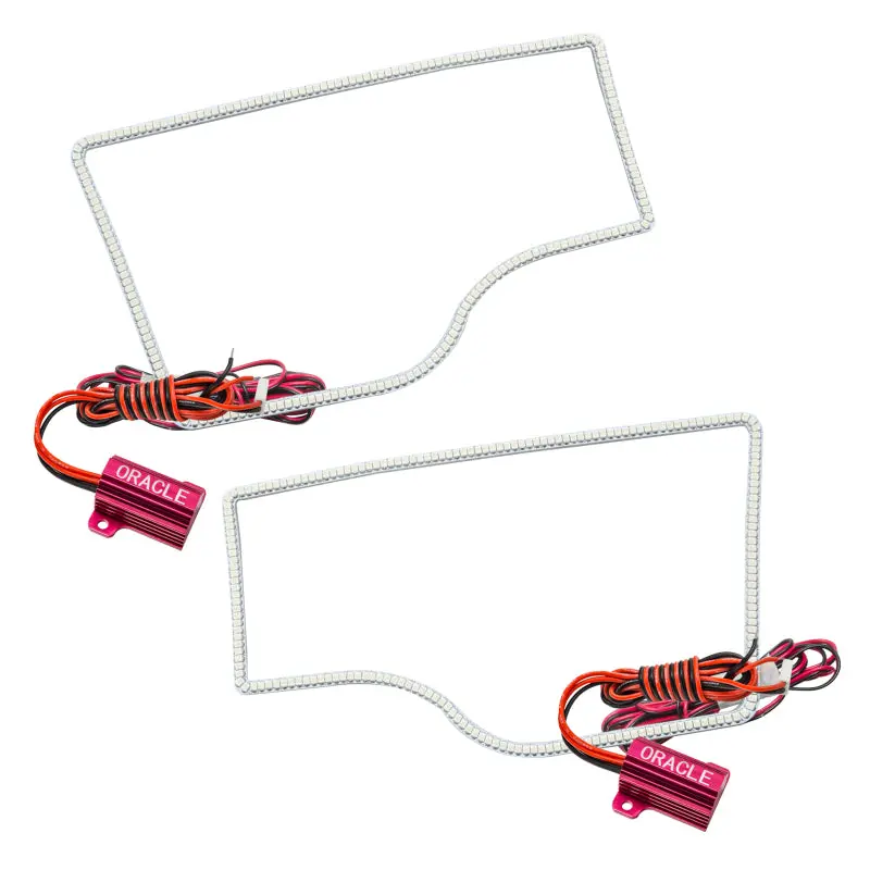 Oracle Led Halo Headlight Kit – White, For 2009–2013 Dodge Ram Non-Sport Models 1
