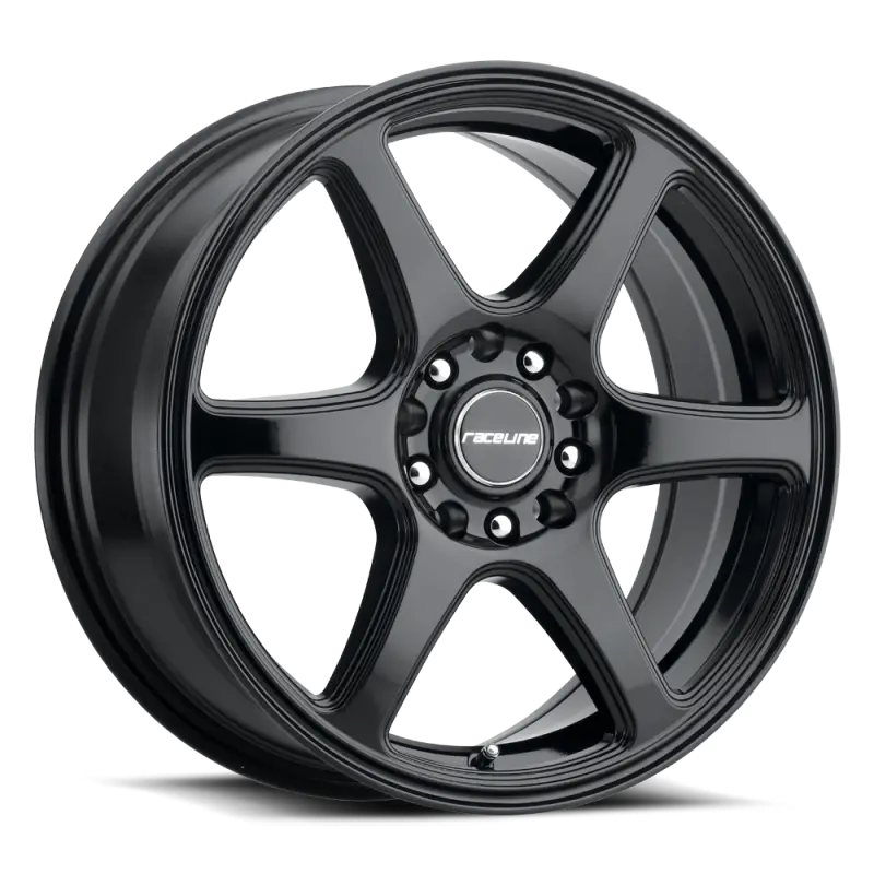 Raceline 146B Matrix Alloy Wheel – 16X7", 5X110/5X115 Bolt Pattern, 40Mm Offset, 72.62Mm Bore, Gloss Black Finish 1