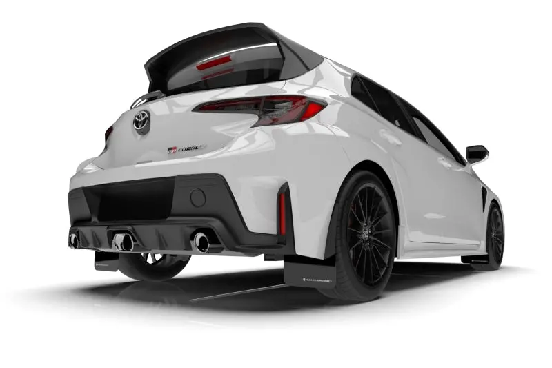 Rally Armor Ur Mud Flaps – 2023 Toyota Gr Corolla, Black With White Logo 2