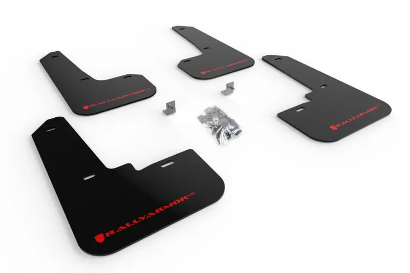 Rally Armor Ur Series Mud Flaps For 2020–2022 Subaru Legacy – Black With Red Logo 1