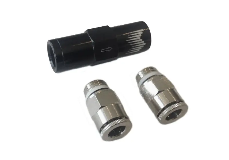 Snow Performance High Flow Water Check Valve Quick-Connect Fittings (For 1/4In. Tubing) 1