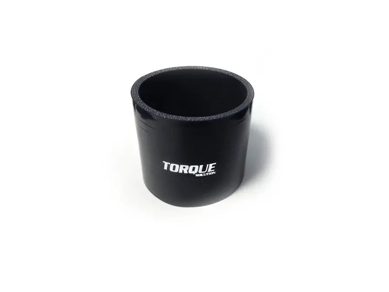 Torque Solution 2.5-Inch Black Universal Straight Silicone Coupler 1