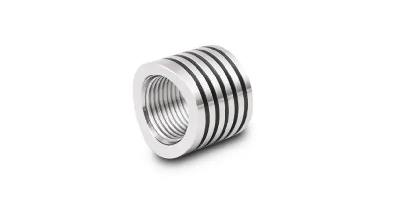 Vibrant Heat Sink O2 Sensor Weld Bung – T304 Stainless Steel, M18 X 1.5 Thread 1