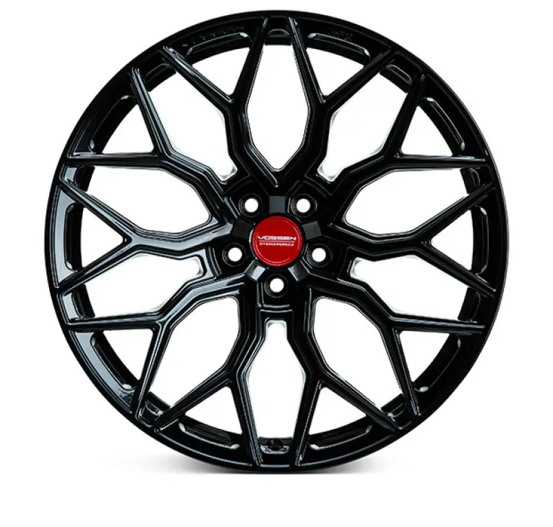 Vossen Hf-2 Gloss Black Alloy Wheel – 20X9 Inches, 5X120 Bolt Pattern, Et35 Offset, 66.9Mm Hub Bore 1