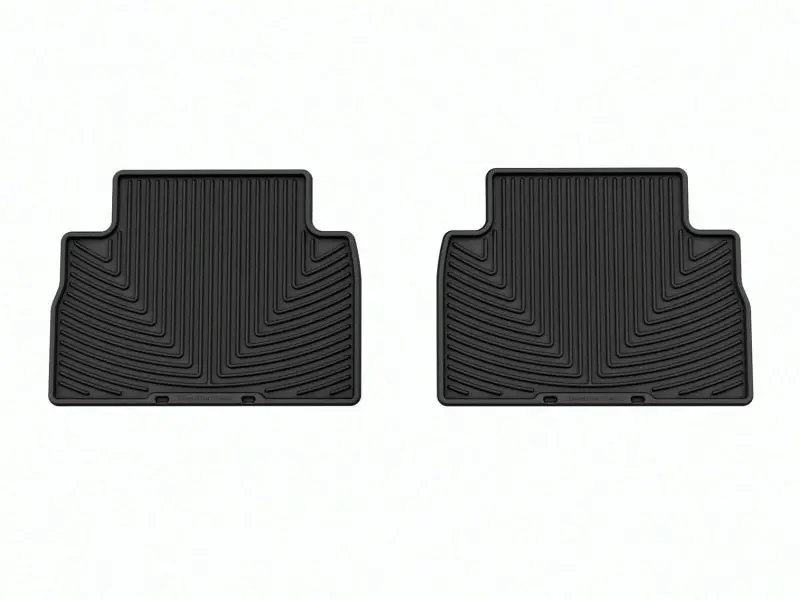 Weathertech All-Weather Rear Floor Mats – Black, Compatible With 2021–2023 Hyundai Santa Fe (Including Plug-In Hybrid) 1