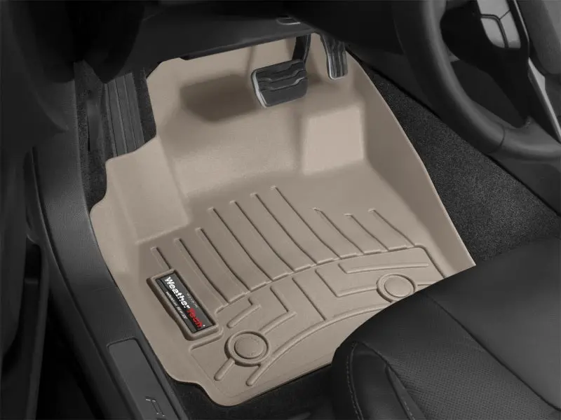 Weathertech Front Floorliner – Tan, For 2007–2013 Mercedes-Benz S-Class (W221) 1