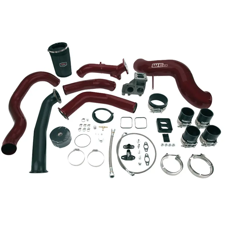 Wehrli S400 Turbocharger Install Kit For 2001–2004.5 Lb7 Duramax 6.6L (No Turbo Included) – Gloss Black Finish 1