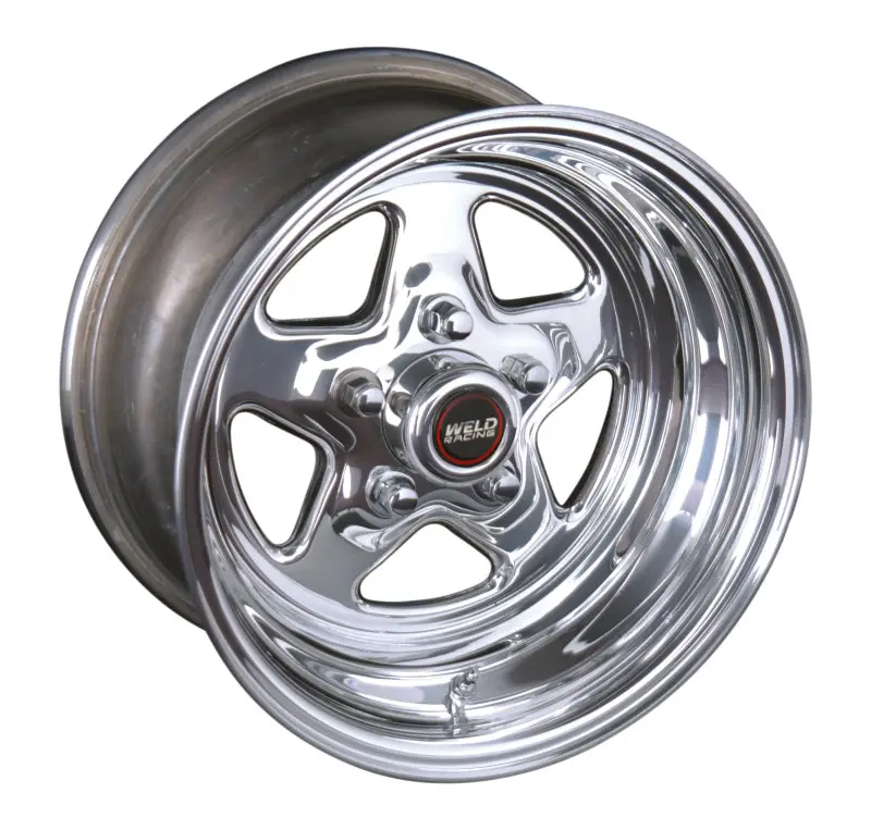 Weld Prostar Polished Aluminum Wheel: 15X9, 5X4.5, 5.5-Inch Backspace – Non-Beadlock Design 1