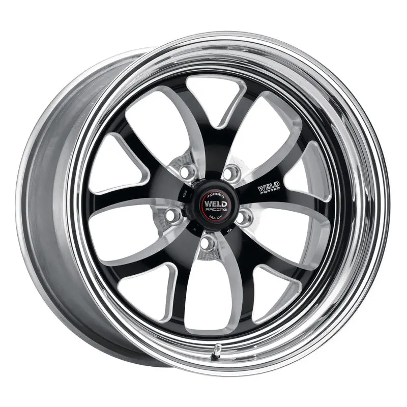 Weld S76 Forged Aluminum Wheel – 18×9 Inches, 5×4.5-Inch Bolt Pattern, 5.6-Inch Backspace, High-Pad Black Finish (Non-Beadlock) 2