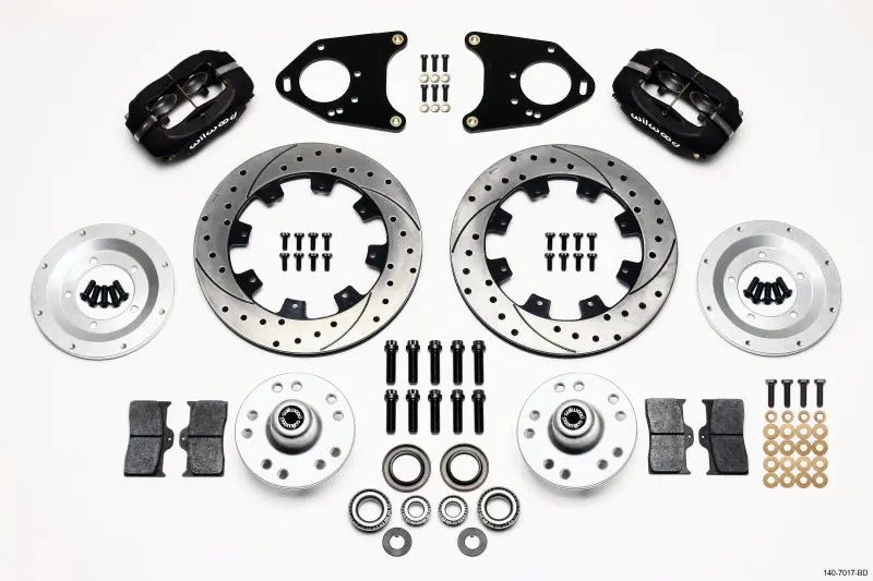 Wilwood Forged Dynalite Front Brake Kit – 12.19-Inch Drilled Rotors For 1971–1980 Pinto & Mustang Ii (Disc/Drum) 1