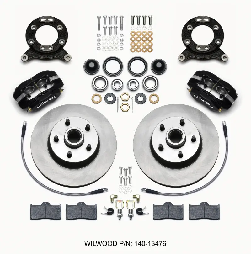 Wilwood Forged Dynalite-M Front Brake Kit – 11.3″ Rotor & Hub Assembly For 1965–1969 Mustang (Disc/Drum Spindle Compatible) 1